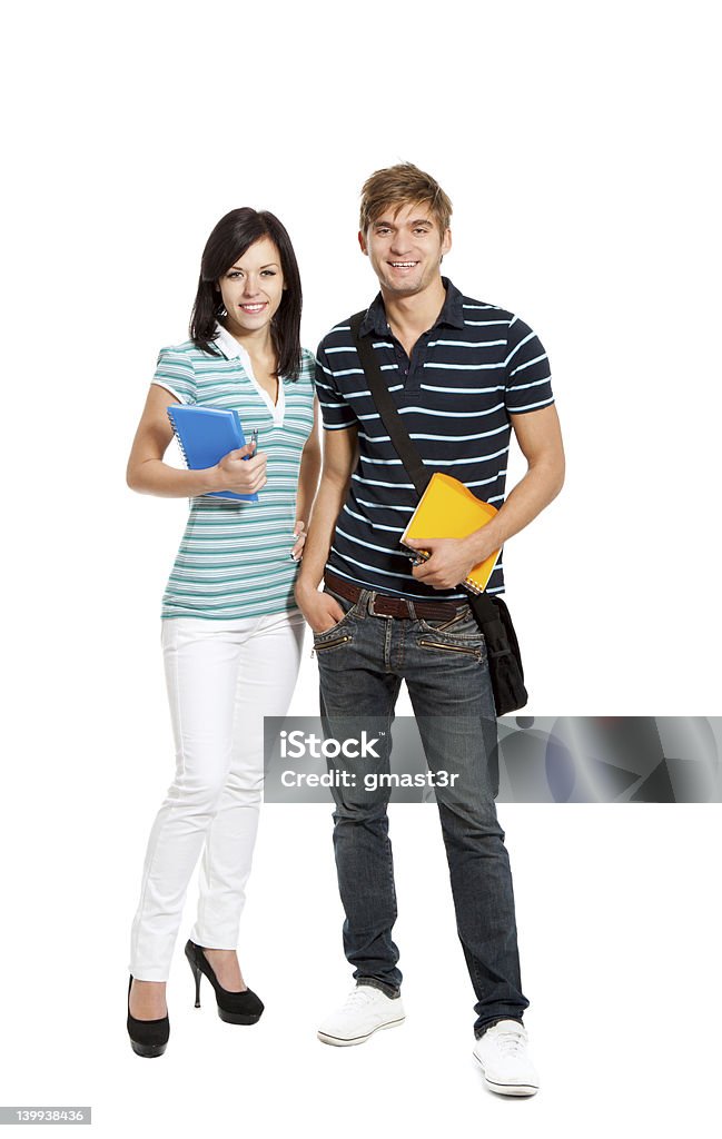 Casal Jovem alunos - Royalty-free Aluno da Universidade Foto de stock