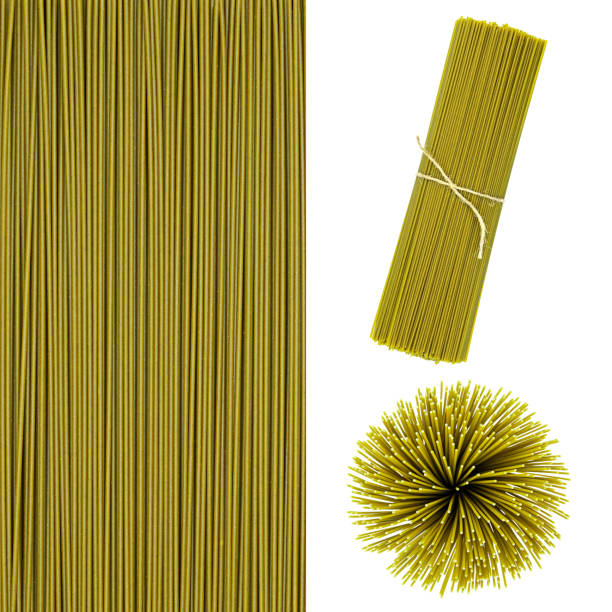 istock set of green uncooked spinach spaghetti isolated on white 1399399889