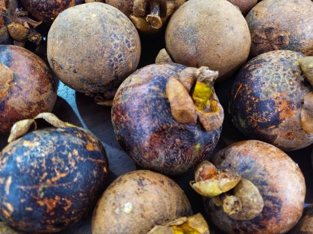 istock Fresh mangosteen fruit in Indonesia. 1399401250