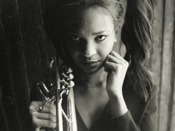 istock The female trumpeter. 1399404703