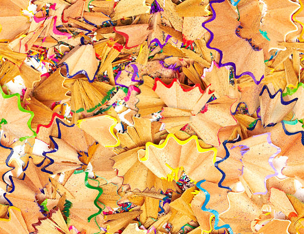 istock Seamless texture colorful pencil shavings 139940622