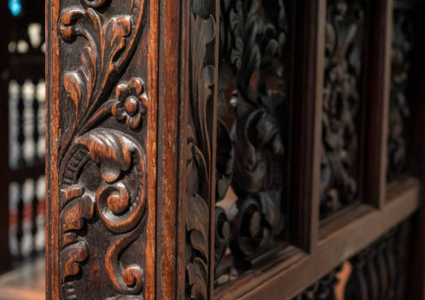 istock wood carving in the 1900s 1399407638