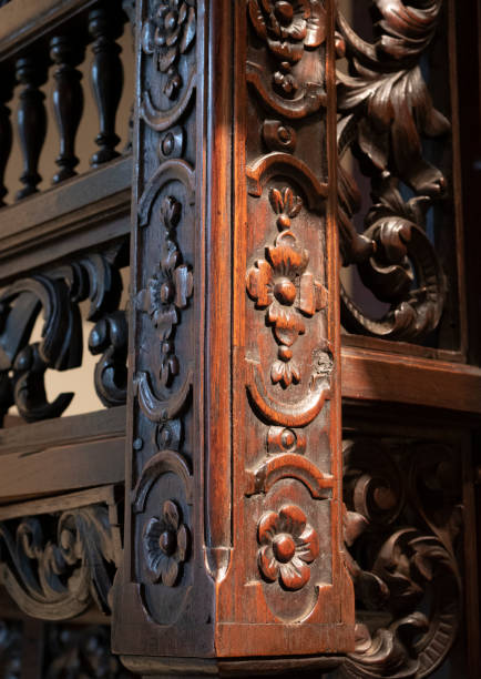 istock wood carving in the 1900s 1399407664