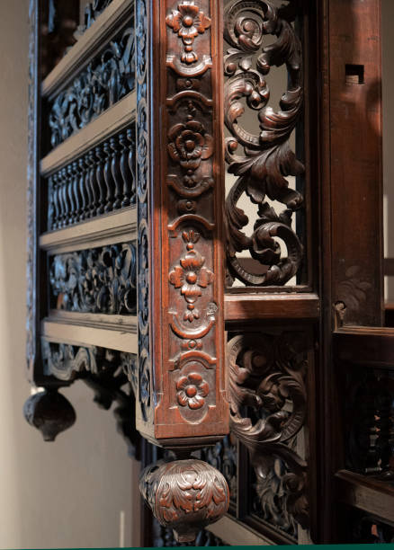 istock wood carving in the 1900s 1399407682