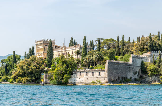 Lake Garda, Italy. Friday 20 May 2022. Isola del Garda from Lake Garda