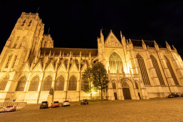 istock St Michael and St Gudula Cathedral illuminated in the night, Brussels 1399413337