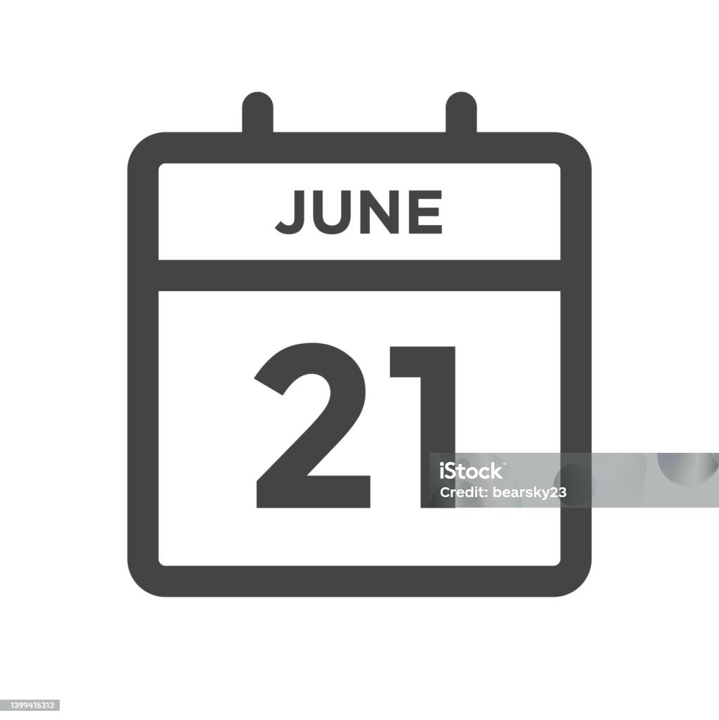 June 21 Calendar Day Or Calender Date For Deadlines Or Appointment