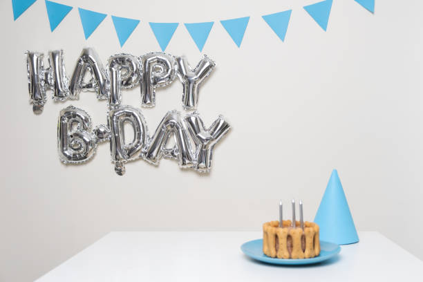 istock Birthday decorations and a birthday cake for a pet. 1399420922