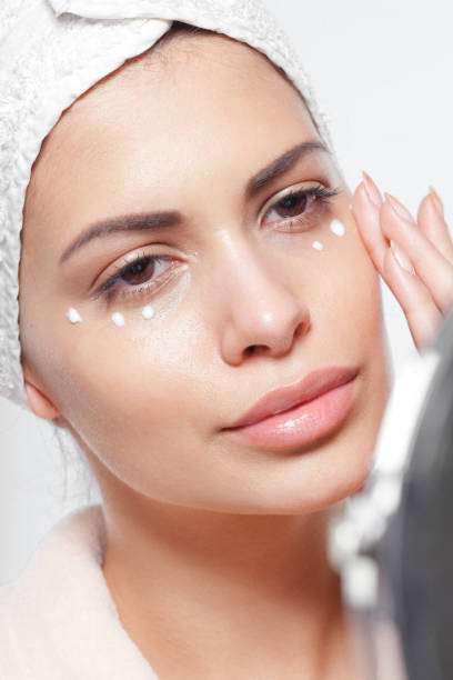 Beauty portrait of a young woman stock photo