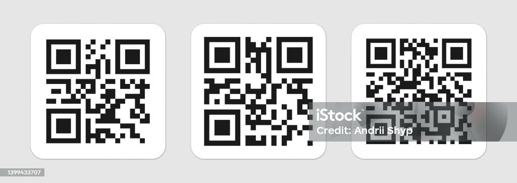 2d Code Pattern On Isolated Background Code Sample Stock Illustration ...