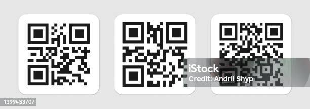 2d Code Pattern On Isolated Background Code Sample Stock Illustration ...