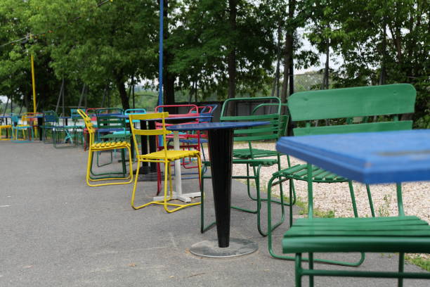 istock Colourful garden furniture 1399447196