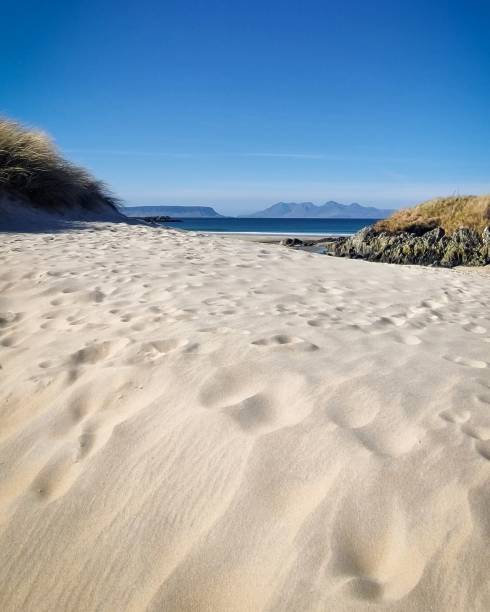 istock Beautiful sandy beach view to sea 1399452127