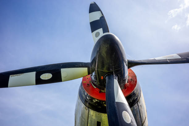 istock Close up of an aircraft propeller 1399454441