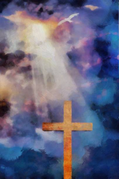 istock Lightning strikes to the cross 1399455783