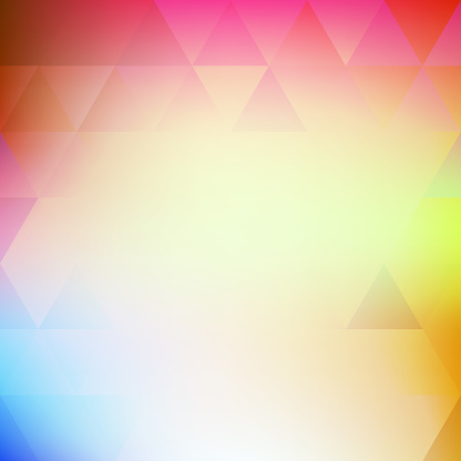 Abstract blurred colorful pattern with triangles. Vector graphic background with color gradient