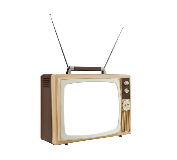 istock 1960's Portable TV with Antennas Up and Blanked Screen 139945791