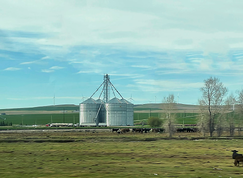 Grain silo in South Dakota