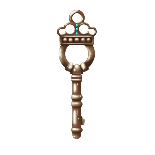 istock Vintage key isolated sketch 1399472726
