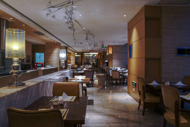 istock Restaurant interior, part of hotel 1399484451