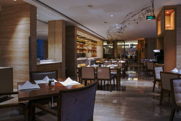 istock Restaurant interior, part of hotel 1399485320
