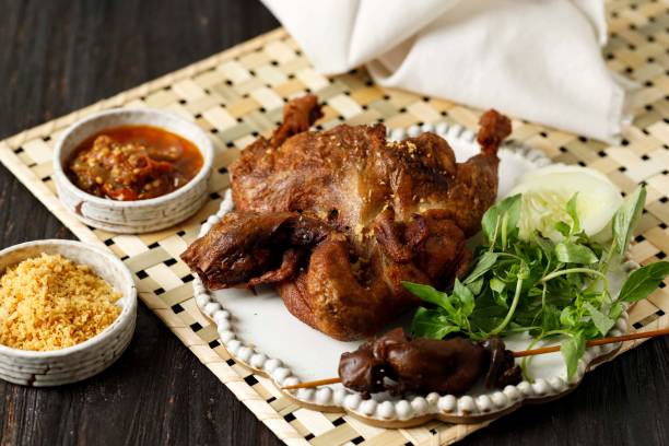 istock Fried Duck or Bebek Goreng, Indonesian Traditional Dish Made from Deepn Fried Duck with Spice 1399486185
