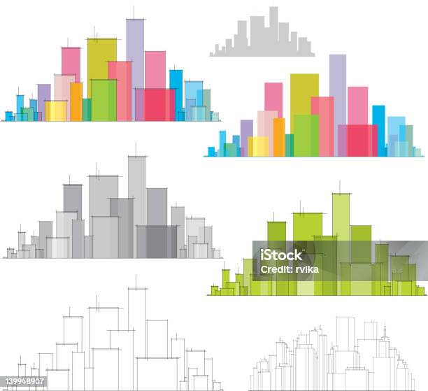 Conjunto De Elementos De Vector Cidade - Arte vetorial de stock e mais imagens de Abstrato - Abstrato, Ao Ar Livre, Apartamento