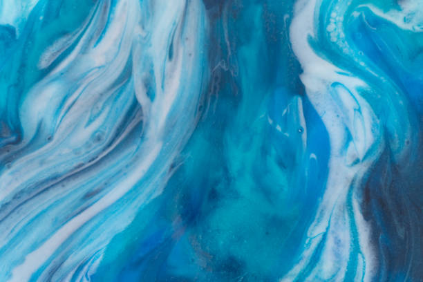 istock Epoxy resin art, close up. 1399498316