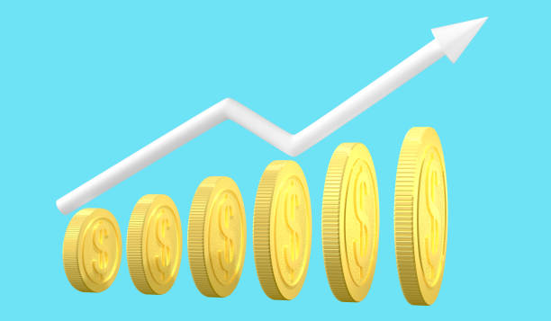 istock The coin shows a profitable stock market growth graph.3d render 1399498982