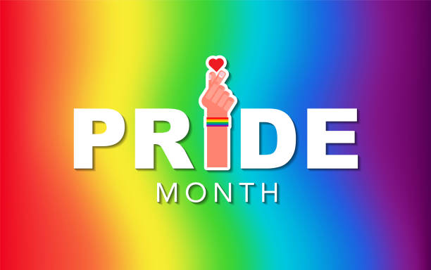 Banner Pride LGBTQ Flag set, Gay Pride Month, rainbow gradient colour Banner Pride LGBTQ Flag set, Gay Pride Month, rainbow gradient colour, Flat design signs isolated cartoon of gay pride wallpapers stock illustrations