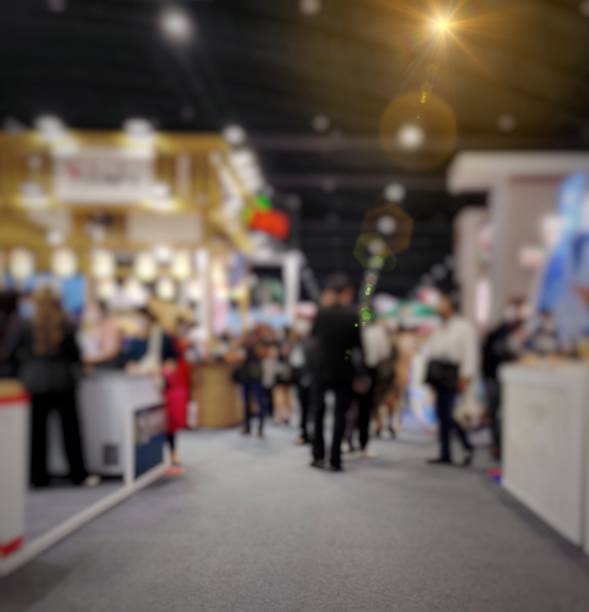 Trade show. Trade show of products  that many people are interested. It is an exhibition of business people of ASEAN countries after the outbreak of COVID-19. Tradeshow stock pictures, royalty-free photos & images