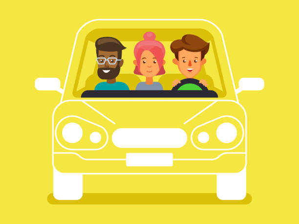 386 Carpooling Cartoon Stock Photos, Pictures & Royalty-Free Images - iStock