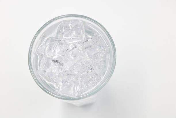 istock Soda sparkling water with Ice in glass over white background. 1399508697
