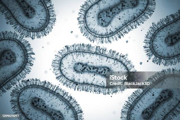 Monkey Pox Virus Cells Microscope Slide Stock Photo - Download Image Now - Mpox, Virus, Bacterium
