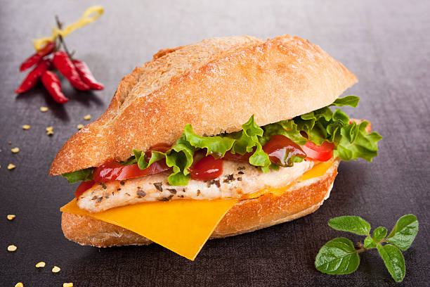 istock Sandwich with grilled chicken. 139951126