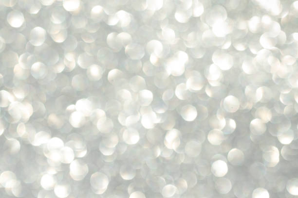 istock Abstract silver bokeh background, defocused blurry sparkles. Beautiful shiny background with highlights and sparkles on a silvery background. Defocus. 1399512023