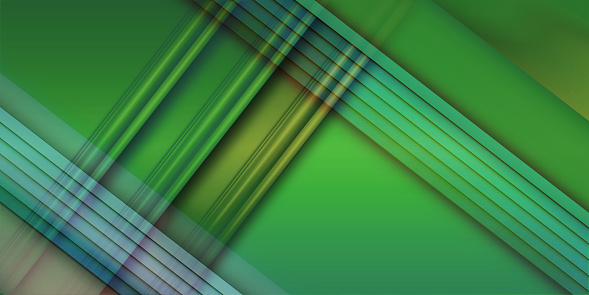 Abstract green shade diagonal lines metallic background. Futuristic technology modern banner design.