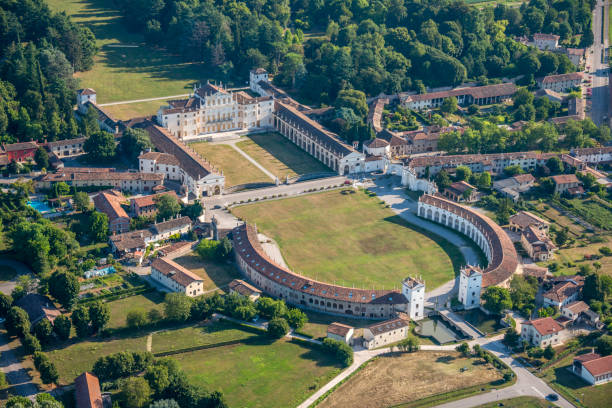 villa manin in codroipo, italy - villa manin imagens e fotografias de stock