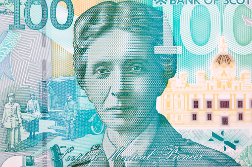 Flora Murray a portrait from Scottish money - Pounds