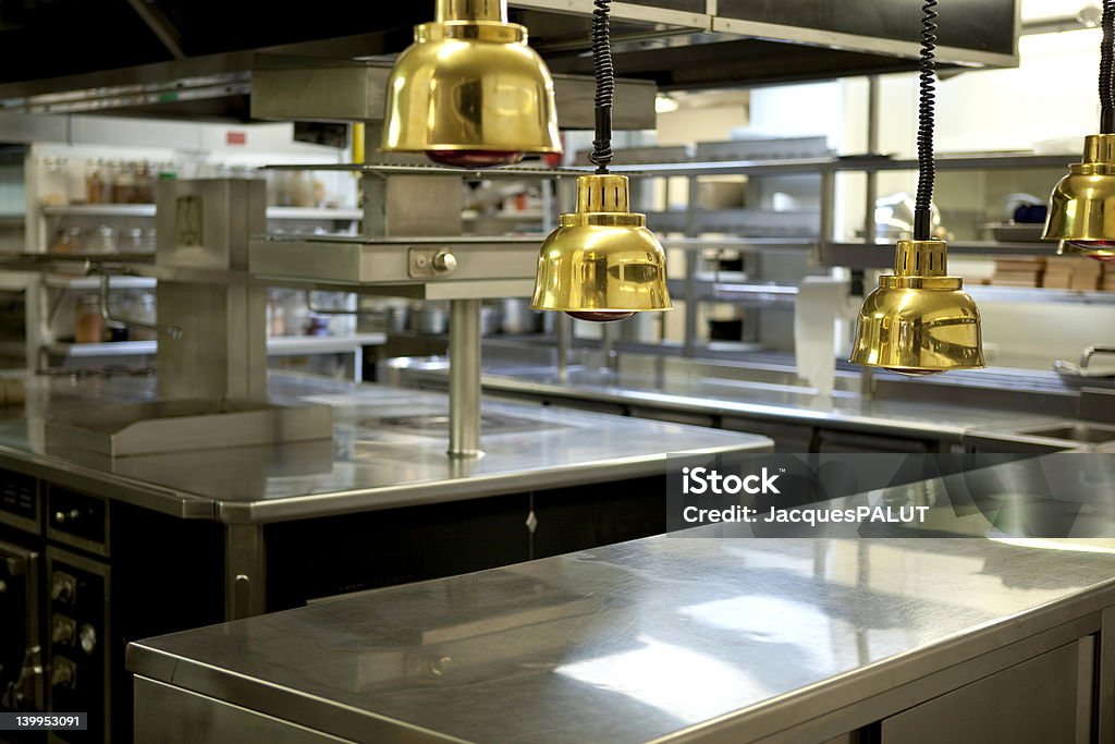 Ausgestattete Küche - Lizenzfrei Gewerbliche Küche Stock-Foto