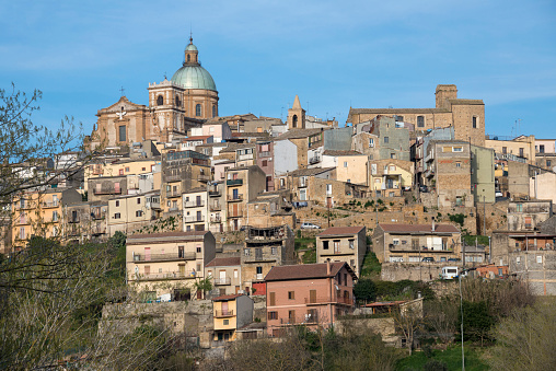 View of Piazza Armerina village in Sicily, Italy