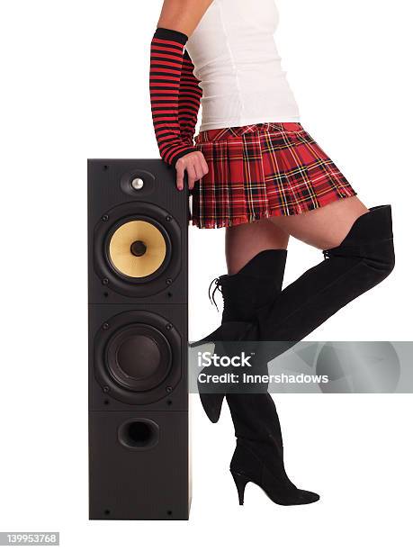 Rock Chick - Fotografie stock e altre immagini di Adulto - Adulto, Adulto di mezza età, Altoparlante - Hardware audio