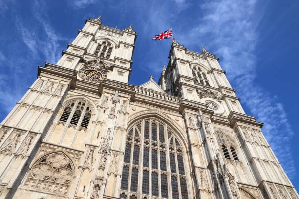 English landmarks - Westminster Abbey, London stock photo