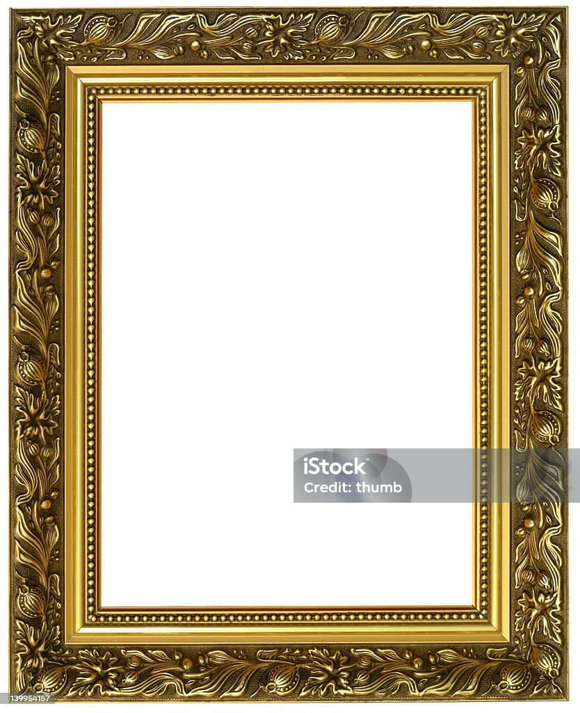 horizontal golden frame horizontal golden frame, more related images at: Aging Process Stock Photo