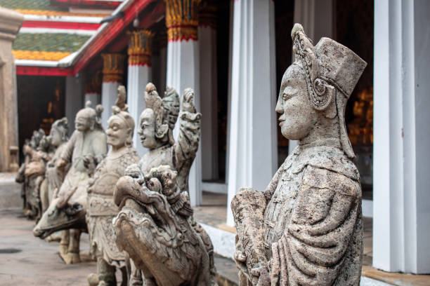 istock Warrior statues at Wat Arun temple, Bangkok, Thailand. 1399545097
