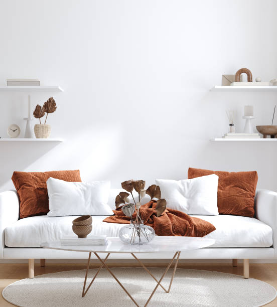istock Minimalist modern living room interior background 1399545217