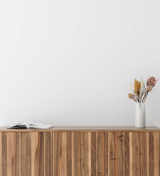 istock Living room interior, blank wall mockup 1399545266