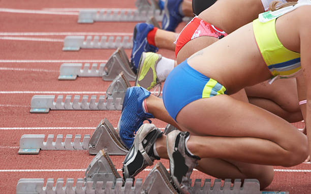 Runners stock photo