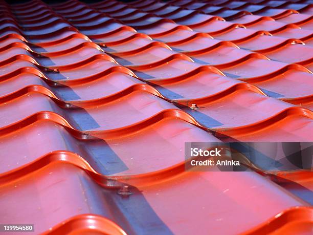 Red Roof Stock Photo - Download Image Now - Abstract, Color Image, Horizontal