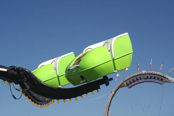 istock County Fair Carnival Rides with American Flags 1399547062